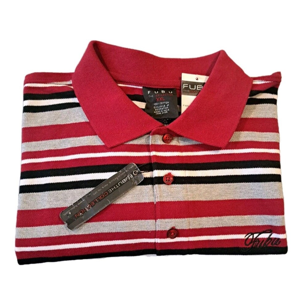VTG FUBU New Deadstock Polo Retro HipHop 90s Y2K SZ XXL - Picture 8 of 8
